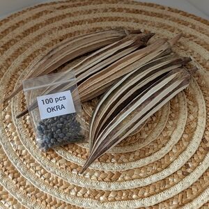 Homegrown Okra Seeds – 2024 Harvest – Easy to Grow, Organic Backyard Raised